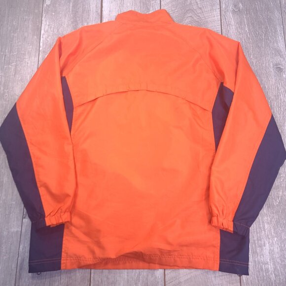 Auburn UA Tigers Football Mens Large Pullover Jacket Orange Windbreaker 1/4 Zip - Picture 3 of 7